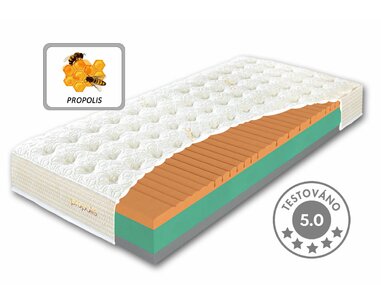Prémiový ortopedický matrac PROPOLIS MAX, 25cm, 150kg, studená pena Prémiový ortopedický matrac PROPOLIS MAX, 25cm, 150kg, studená pena