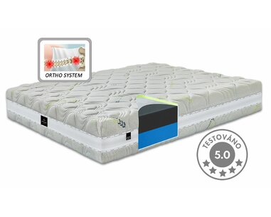 Stredne tvrdý ortopedický matrac S-REMO T4, 20cm, 150kg, studená pena Stredne tvrdý ortopedický matrac S-REMO T4, 20cm, 150kg, studená pena
