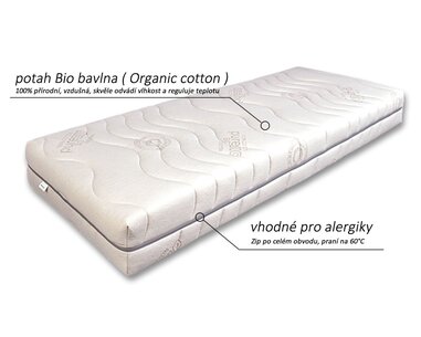 Poťah - Stredne tuhý prírodný matrac HORSE Bio