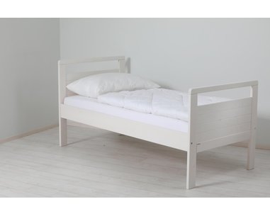 Posteľ Theo I. - Ošetrovateľská, biela, 90x200, masív smrek Posteľ Theo I. - Ošetrovateľská, biela, 90x200, masív smrek