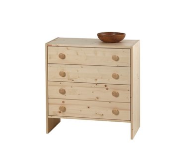 Komoda Sendy 160, masív smrek, zásuvková