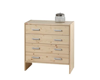 Komoda Sendy 160, masív smrek, zásuvková