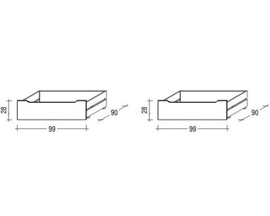 Úložný priestor Thomas (1 pár) - buk 312B