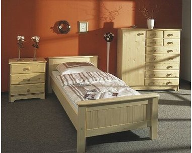 Posteľ jednolôžko ANNY 240, 90x200, masív smrek Posteľ jednolôžko ANNY 240, 90x200, masív smrek