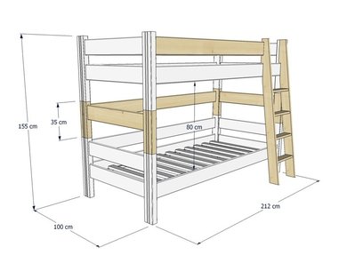 Spojovací diel 35 cm + schodíky Sendy 301
