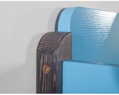 Detská poschodová posteľ so zábranou a úložným priestorom NATY2, masív borovica