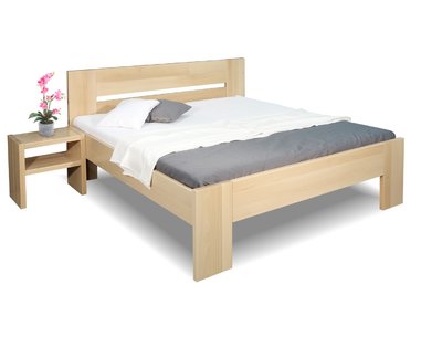 Zvýšená posteľ z masívu Matěj, 160x200, 180x200, masív buk Zvýšená posteľ z masívu Matěj, 160x200, 180x200, masív buk