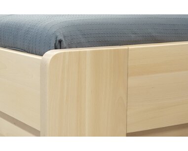 Zvýšená posteľ z masívu Dan, 80x200, 90x200, masív buk