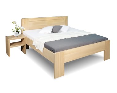 Zvýšená posteľ z masívu Dan, 120x200, 140x200, masív buk Zvýšená posteľ z masívu Dan, 120x200, 140x200, masív buk