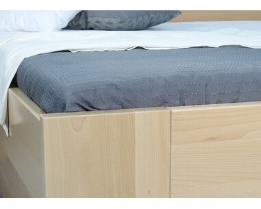 Zvýšená posteľ z masívu Matěj, 120x200, 140x200, masív buk