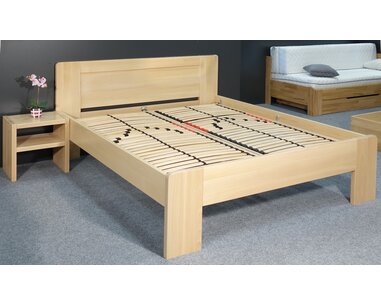 Zvýšená posteľ z masívu Dan, 160x200, 180x200, masív buk