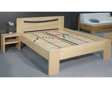 Zvýšená posteľ z masívu Carmen, 160x200, 180x200, masív buk