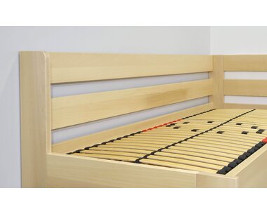 Zvýšená posteľ Valentin-Pravá, 80x200, 90x200 cm, masív buk