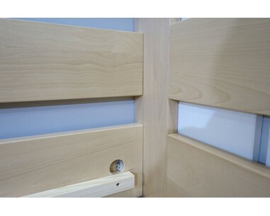 Vyvýšená posteľ Valentin-Ľavá, 80x200, 90x200 cm, masív buk