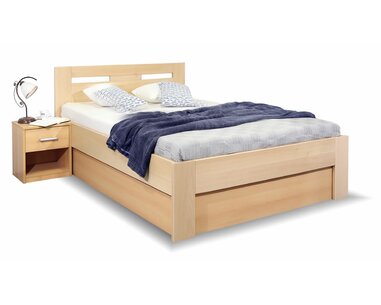Posteľ s úložným priestorom SENÁTOR 120x200, masív buk Posteľ s úložným priestorom SENÁTOR 120x200, masív buk