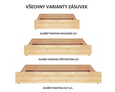 Úložný priestor 1/2, masív smrek