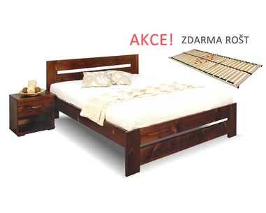 Jednolôžková posteľ s roštom Berni, 120x200, masív smrek Jednolôžková posteľ s roštom Berni, 120x200, masív smrek