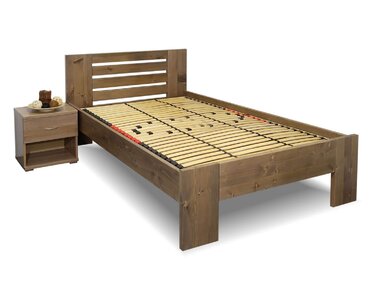 Zvýšená posteľ z masívu ROSA, masív smrek, 140x200