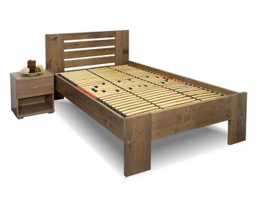 Zvýšená posteľ z masívu ROSA, masív smrek, 120x200
