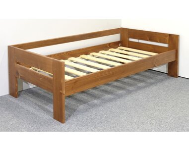 Posteľ so zadnou zábranou Lukáš, 80x200, 90x200, masív smrek