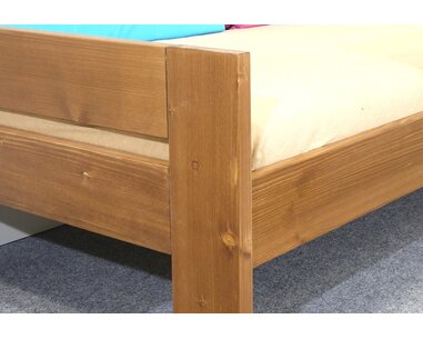 Posteľ so zadnou zábranou Lukáš, 80x200, 90x200, masív smrek