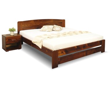 Posteľ z masívu Justina, 160x200, 180x200, masív smrek Posteľ z masívu Justina, 160x200, 180x200, masív smrek