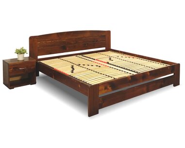 Posteľ z masívu Justina, 160x200, 180x200, masív smrek Posteľ z masívu Justina, 160x200, 180x200, masív smrek