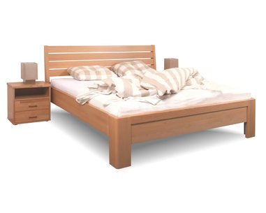 Posteľ dvojlôžko Gloria, masív buk cink jadrový Posteľ dvojlôžko Gloria, masív buk cink jadrový