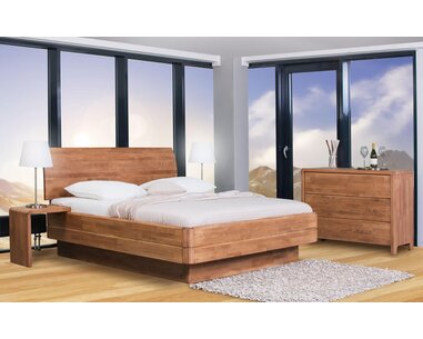 Posteľ s úložným priestorom Fantazie Grande F307, masív buk