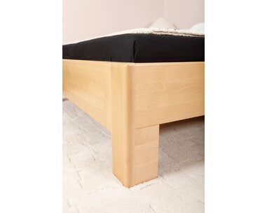 Posteľ dvojlôžko s úložným priestorom K-DESIGN 1, masiv buk