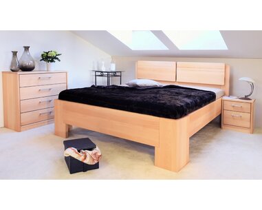 Manželská posteľ z masívu MANHATTAN 2, masív buk