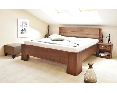 Manželská posteľ dvojlôžko z masívu MANHATTAN 3, masív buk