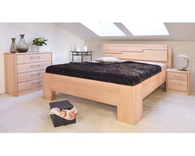 Manželská posteľ dvojlôžko z masívu MANHATTAN 3, masív buk