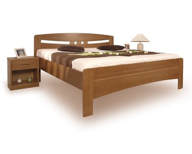 Posteľ dvojlôžko z masivu EVITA 6, masiv buk - olej tabák Posteľ dvojlôžko z masivu EVITA 6, masiv buk - olej tabák