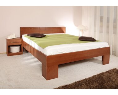 Postel dvojlôžko z masivu VAREZZA 6B, masiv buk