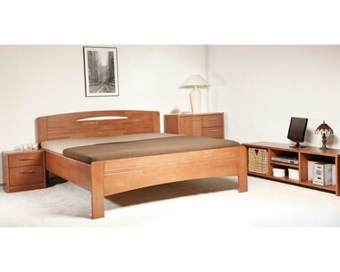 Drevená posteľ - dvojlôžko EVITA 3, masív buk