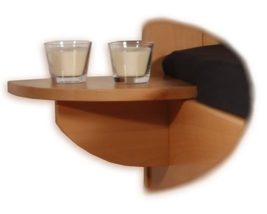 Závesný nočný stolík, masiv buk Závesný nočný stolík, masiv buk