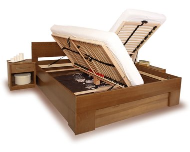 Posteľ dvojlôžko s úložným priestorom VAREZZA 6B, masiv buk - morený tabak Posteľ dvojlôžko s úložným priestorom VAREZZA 6B, masiv buk - morený tabak