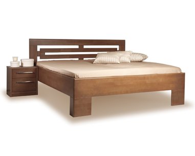 Posteľ dvojlôžko z masivu Varezza 2, masiv buk - olej tabak Posteľ dvojlôžko z masivu Varezza 2, masiv buk - olej tabak
