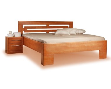 Posteľ dvojlôžko z masivu Varezza 2, masiv buk - olej čerešňa Posteľ dvojlôžko z masivu Varezza 2, masiv buk - olej čerešňa