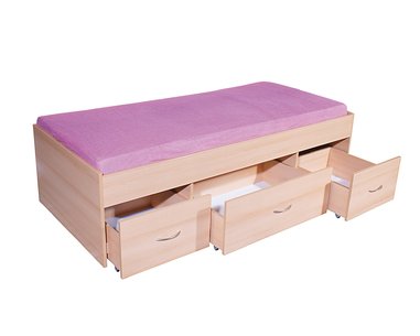 Vyvýšená posteľ s úložným priestorom BETA, 90x200cm Vyvýšená posteľ s úložným priestorom BETA, 90x200cm