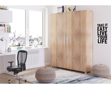 Sklápacia posteľ dvojlôžko v skrini Terry 160x200