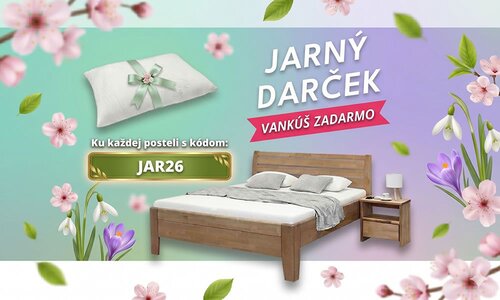 Oslávte s nami JAR – k novej posteli získate darček zadarmo!