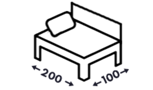 Postele s bočným čelom 100x200 Postele s bočným čelom 100x200