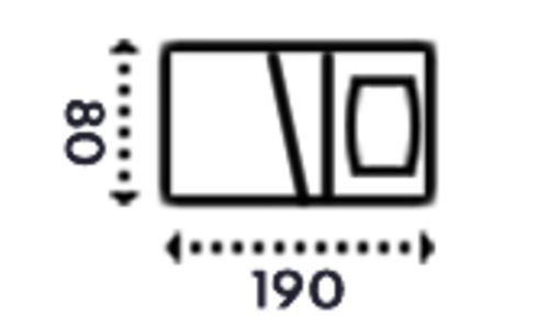 80x190 cm 80x190 cm