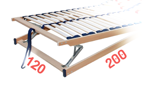 Polohovacie rošty do postele 120x200 cm
