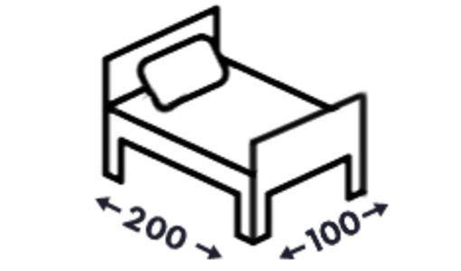 Postele s čelami 100x200