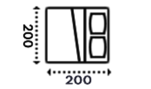 Manželské postele 200x200 Manželské postele 200x200