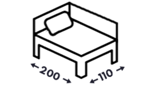 Rohové postele 110x200