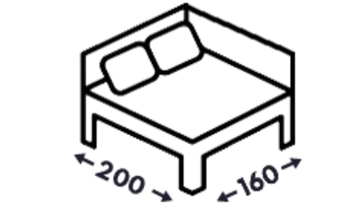 Rohové postele 160x200 Rohové postele 160x200